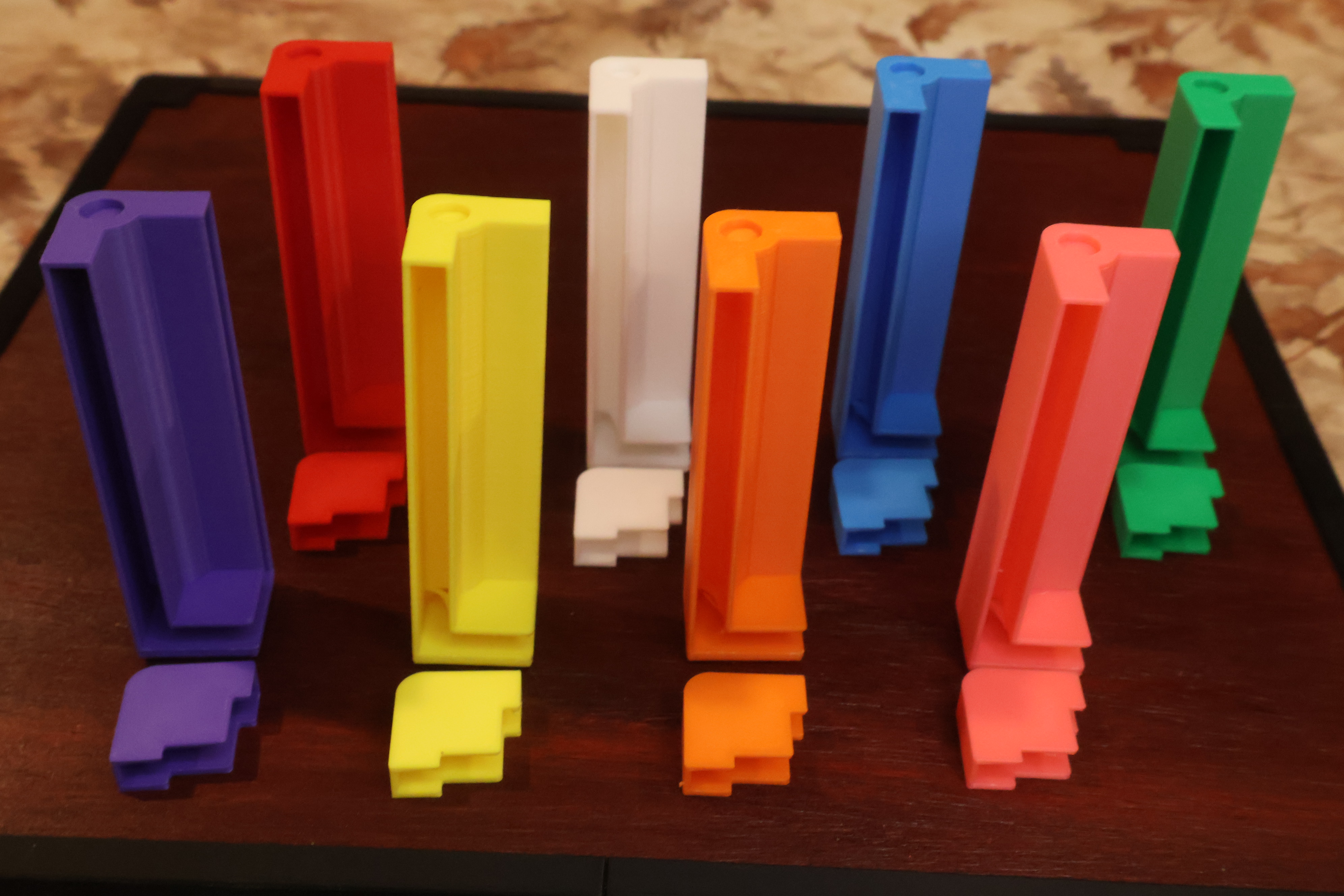 Hand-crafted wooden Catan Artisan box with classic solid-color basic trim