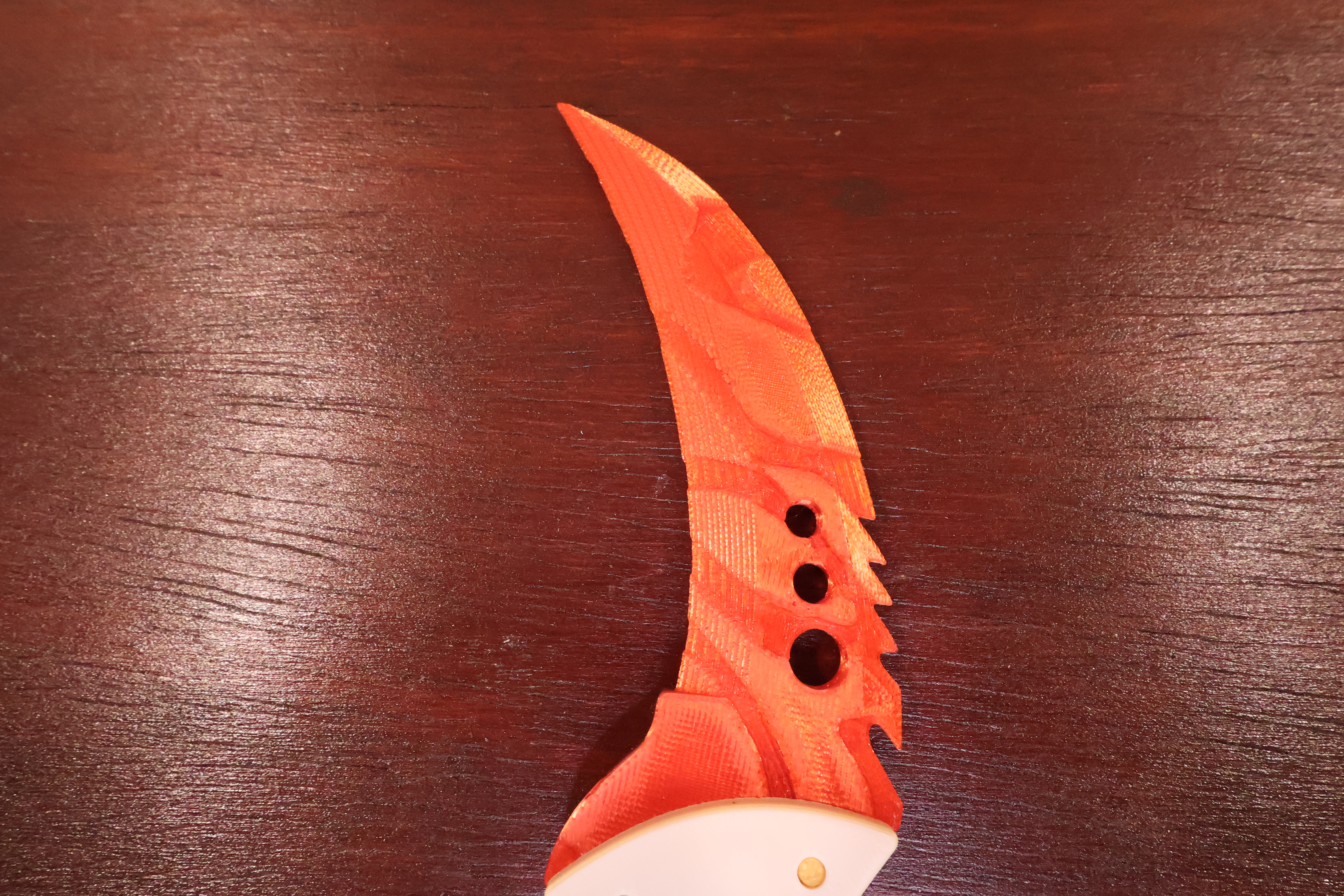 3D printed CS2 Karambit knife replica